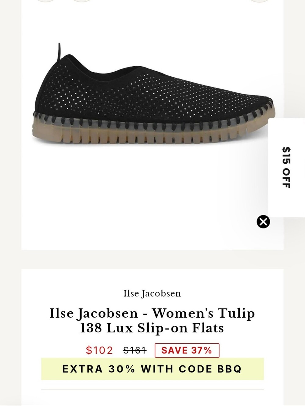 Ilse Jacobsen - Women's Tulip 138 Lux Slip-on Flats - Picture 5 of 6